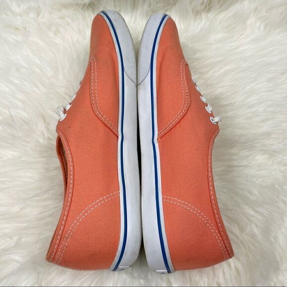 Vans | low cut Unisex 9.0 woman 7.5 men peach ,lace up sneakers. - Picture 8 of 10
